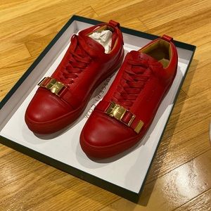 Men’s Buscemi red sneakers
